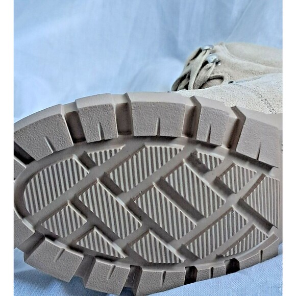 Steve Madden Hint Sand Tan Suede Hiking Combat Moto Boots Size 11M - Picture 11 of 14